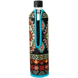 Dora - Ethno glass bottle with cover