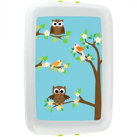 Biodora - Lunch and Bortbox "Owl" (organic plastic)