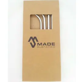 Made Sustained - Kids drinking straws set with brush