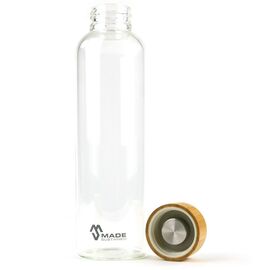 Glass bottle 550ml with bamboo lid