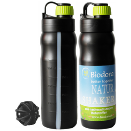 Biodora - Shaker drinking bottle (organic plastic)