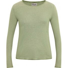 Jalfe - long sleeve shirt fine curled green-natural