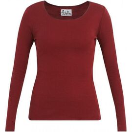 Jalfe - Long sleeve shirt fine curled red-bordeaux