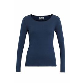 Jalfe - Long sleeve shirt fine curled blue-dark blue