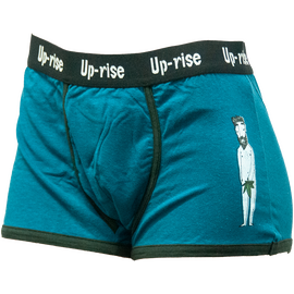 Uprise - Boxer shorts hemp blue