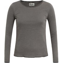 Jalfe - long sleeve shirt fine curled anthracite-gray