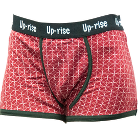 Uprise - hemp boxer shorts red/print