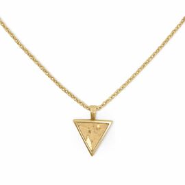 KAALEE - Collier Triangle 45 cm or naturel