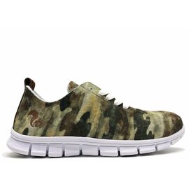 thies ® PET Sneaker camo green | recycled bottles