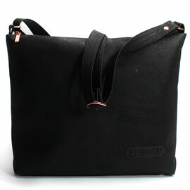 Belaine - Shoulder Bag Cork | Tote Bag | Black