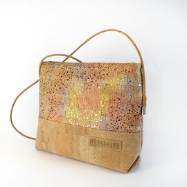 Belaine - Midi Sling Bag | Cork | Natural | Glitter