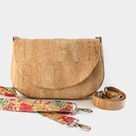 Belaine - shoulder bag cork with interchangeable strap folklore