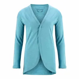 Slub Cardigan for women - light turquoise