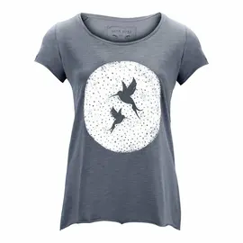 Slub T-Shirt für Damen -2 Kolibri – dark grey