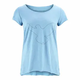 Slub T-Shirt für Damen -Dove - light blue