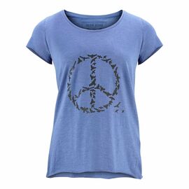 Slub T-Shirt for women -Peace - dark blue