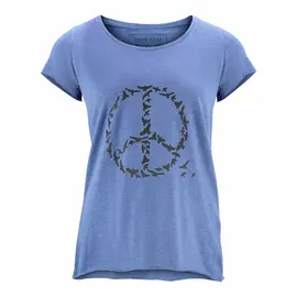 Slub T-Shirt pour femmes -Peace - dark blue
