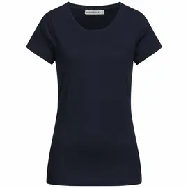Slub T-Shirt für Damen - Basic - navy