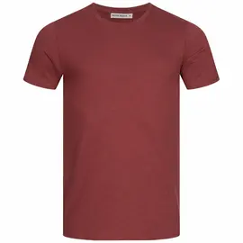 Slub T-Shirt Herren - Basic - wine red