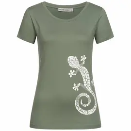 T-Shirt für Damen - Gecko - moss green