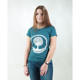 T-Shirt for women - Tree - deep teal
