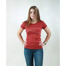 T-Shirt for women - Whale - burning red