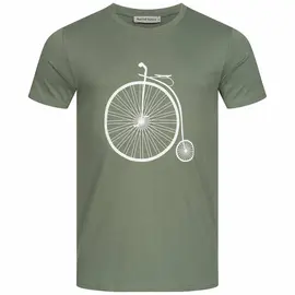 Men's t-shirt - Retro Bike - moss green