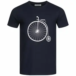 T-Shirt Herren - Retro Bike - navy