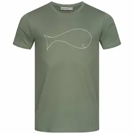 T-Shirt Hommes - Whale - moss green