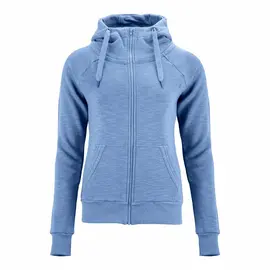 Zip-Hoodie for women - smoke blue