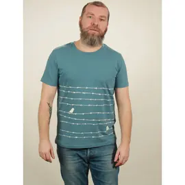 T-Shirt Herren - Barbwire - light blue