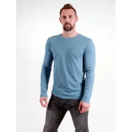Basic Longsleeve Hommes -light blue