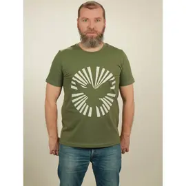 Men's t-shirt - Dove Sun - green