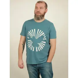 Men's t-shirt - Dove Sun - light blue