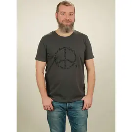 T-Shirt Herren - Peace - dark grey