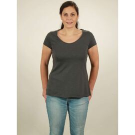 Slub T-Shirt for women - Basic - dark grey