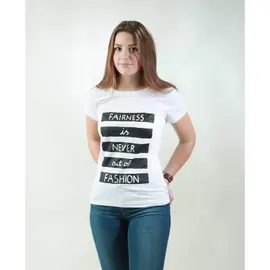 T-Shirt für Damen - Fairness - white