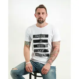 Men's t-shirt - Fairness - white