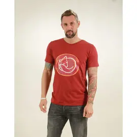 Men's t-shirt - Sleeping Fox - burning red