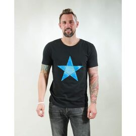 T-Shirt Herren - Origami Star - black