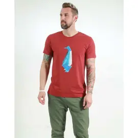 Men's t-shirt - Pinguin - burning red
