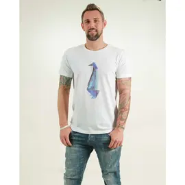 T-Shirt Herren - Pinguin - white
