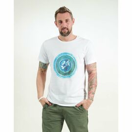 T-Shirt Herren - World - white