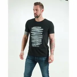 T-Shirt Herren - Zigzag - black