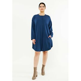 Oversize shirt blouse dress "FINE" in blue from Tencel