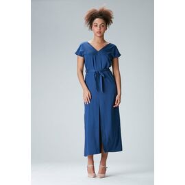 Maxi dress "STEL-LA" in blue from Tencel
