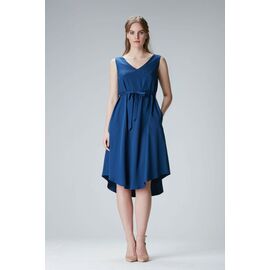 Midi dress "LAU-RAA" in blue from Tencel