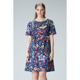 Flower dress "ES-THER" made of organic cotton and Tencel