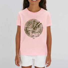 Forest Saviours Kids Sign T-shirt-Pink