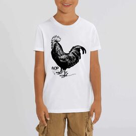 Land Kids Rooster T-shirt-White